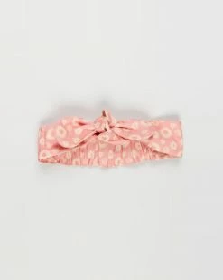 Flash Sale 👏 Acorn Kids Indigo Headwrap - Babies Pink & Cream Floral 🔔