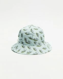 New 💯 Acorn Kids Sleepy Koala Sun Hat - Babies Green & Grey 🛒