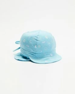 Flash Sale 🔔 Acorn Kids Night Sky Flap Hat - Babies Light Blue ✔️