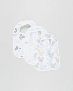 Deals ✔️ Aden & Anais 3-Pack Classic Snap Bibs Mickey + Minnie 🌟