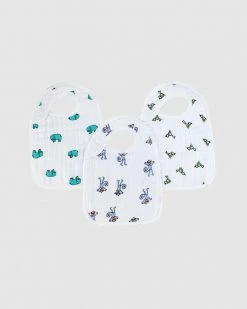 Outlet ⭐ Aden & Anais 3 Pack Snap Bibs Jungle Jam 👏