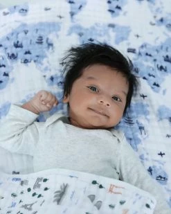 Best Pirce ⌛ Aden & Anais Wonderlust Muslin Blanket Little Big World 💯 -Baby Online store http3A2F2Fstatic.theiconic.com .au2Fp2Faden anais 6123 0947711 3