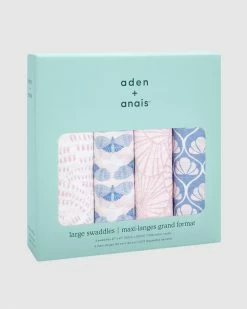 Promo 🥰 Aden & Anais Classic 4-Pack Swaddles Deco 🔥