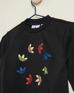 Outlet 🧨 Adidas Originals Adicolor Crew Set - Babies-Kids Black ✔️ -Baby Online store http3A2F2Fstatic.theiconic.com .au2Fp2Fadidas originals 0340 1483541 4
