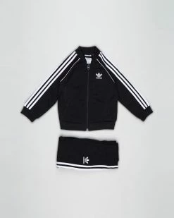 Deals 🎁 Adidas Originals Adicolor SST Tracksuit - Babies-Kids Black & White 👏