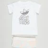 Promo ⌛ Adidas Originals Marble Print Tee 👗 Dress & Tight Set - Babies-Kids White 🥰