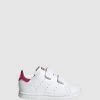 Deals ❤️ Adidas Originals Stan Smith Self-Fastening Infant White/White/Bold Pink 🛒
