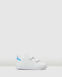 New ✔️ Adidas Originals Stan Smith II Self Fastening Infant White/Hologram 🛒