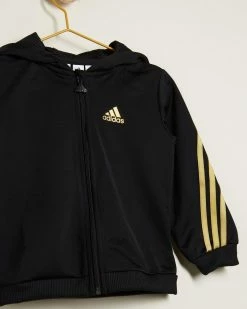 Best deal 🤩 Adidas Performance Future Icons Shiny Graphic Jogger Set - Babies black and gold ⭐ -Baby Online store http3A2F2Fstatic.theiconic.com .au2Fp2Fadidas performance 0662 3064541 4