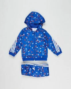 Cheap 🌟 Adidas Performance Future Icons Shiny Graphic Jogger Set - Babies Bold Blue & White 🎉