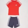 Coupon 💯 Adidas Performance 3-Stripes Sport Set - Babies Red,White,Navy 💯
