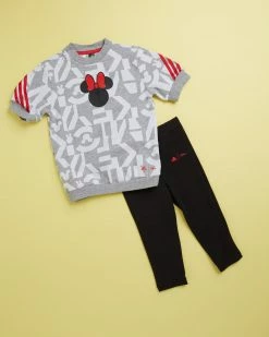 Best Pirce 😀 Adidas Performance Disney x Adidas Minnie Mouse 🌞 Summer Set - Babies Grey, white, red, black ⌛