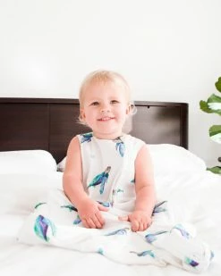 Flash Sale 😀 Anchor & Arrow Bamboo ☀️ Summer Sleeping Bag SEA TURTLE 🔔