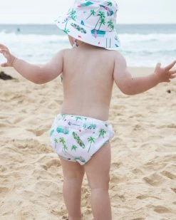 Cheap 😀 Anchor & Arrow Reusable Swim Nappy & Hat Set CHASING WAVES ⌛