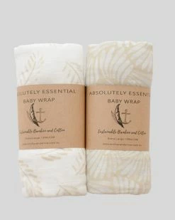 Best Pirce ⌛ Anchor & Arrow Twin Bamboo Swaddle Set Gold Fern & Sandy Shell 😍