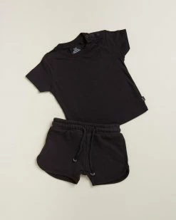 Brand new 😍 Animal Crackers SS Tee and Shorts Set - Babies-Kids Black 👏