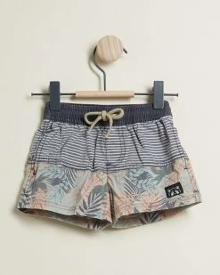 Promo 👏 Animal Crackers Panelled Palm Shorts - Kids Print ✨