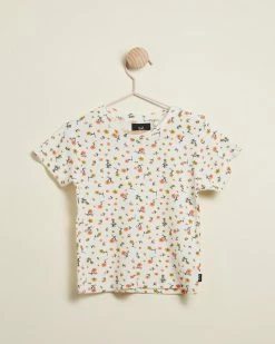 New 😀 Animal Crackers Bloom Tee - Babies Natural 🔔