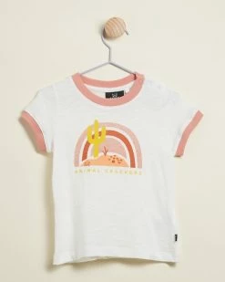 Best Sale 😍 Animal Crackers Sunset Tee - Babies-Kids White ✨