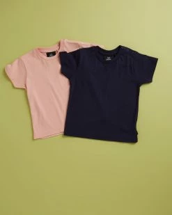 Budget 🌟 Animal Crackers Suburb Tee 2-Pack - Babies Pink 🎁