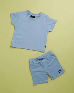 Cheapest 🧨 Animal Crackers SS Tee and Shorts Set - Babies-Kids Blue 🔔