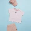 Best deal 🎉 Animal Crackers Humid SS Tee, Frankie Shorts & Cap Set - Babies-Kids Pink 🎁