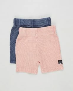 Budget 🥰 Animal Crackers Frankie Shorts 2-Pack - Babies-Kids Pink & Blue 😀