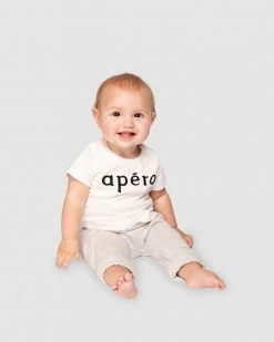 Budget 🔔 Apero Label Little Apéro Embroidered Tee Off White / Black 😍 -Baby Online store http3A2F2Fstatic.theiconic.com .au2Fp2Fapero label 7328 8787031 3