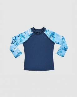 Budget 🔥 Aqua Blu Kids Atlas Long Sleeve Rash Vest - Babies 👏