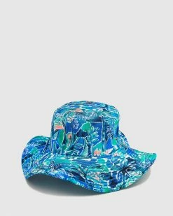 Best Sale 👏 Aqua Blu Kids Argos Lycra Bucket Hat - Babies 🔥