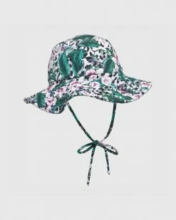 Budget ❤️ Aqua Blu Kids Lily Lycra Hat - Babies 😀