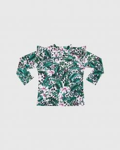 Hot Sale ⌛ Aqua Blu Kids Lily Long Sleeve Rash Vest - Babies 🌟 -Baby Online store http3A2F2Fstatic.theiconic.com .au2Fp2Faqua blu 5431 8789841 3