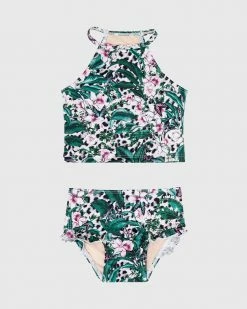 Deals ✔️ Aqua Blu Kids Lily Tankini Set - Babies 💯