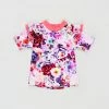 Cheap 👏 Aqua Blu Kids Peony Flutter Short Sleeve Rash Vest - Babies ✨