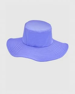 Coupon 🥰 Aqua Blu Kids Stepping Stones Lycra Hat - Babies Purple ✨