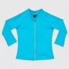 Wholesale 🌟 Aqua Blu Kids Stepping Stones Long Sleeve Rash Vest - Babies Blue ✔️