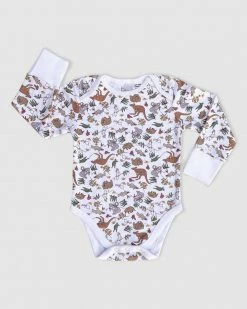 Coupon ✔️ B Free Intimate Apparel 100% Organic Long Sleeve Bodysuit - Baby & Toddler Animal Print ⭐