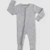 Best deal 🌟 B Free Intimate Apparel 100% Organic 2-Way Zip Sleepsuit - Baby & Toddler Grey Melange 😉