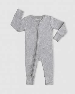Best deal 🌟 B Free Intimate Apparel 100% Organic 2-Way Zip Sleepsuit - Baby & Toddler Grey Melange 😉