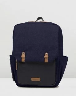 Flash Sale ✔️ Babymel George 🎒 Backpack Nappy Bag Black & Navy ⭐ -Baby Online store http3A2F2Fstatic.theiconic.com .au2Fp2Fbabymel 3108 494849 7