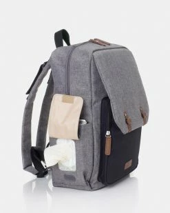 Outlet 🔥 Babymel George 🎒 Backpack Nappy Bag Black & Grey 👏 -Baby Online store http3A2F2Fstatic.theiconic.com .au2Fp2Fbabymel 3317 749526 4