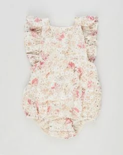 Best Sale 🔔 Bardot Junior Frankie Ruffle Back Grow - Babies Pink Floral 😉