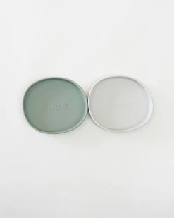 Hot Sale ⌛ Bare and Boho ICONIC EXCLUSIVE - Silicone Training Plates 2 Pack Pebble & Moss 🥰
