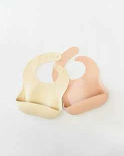 Discount 👍 Bare and Boho ICONIC EXCLUSIVE - Silicone Feeding Bib 2 Pack Oat & Mushroom Pink ⭐ -Baby Online store http3A2F2Fstatic.theiconic.com .au2Fp2Fbare and boho 1087 1242131 3