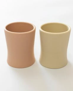 Buy 🛒 Bare and Boho ICONIC EXCLUSIVE - Silicone Soft Grip Open Cups 2 Pack Oat & Mushroom Pink 💯 -Baby Online store http3A2F2Fstatic.theiconic.com .au2Fp2Fbare and boho 1103 7342131 3
