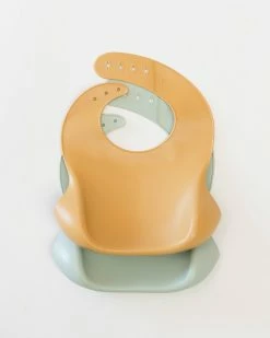 New 🧨 Bare and Boho ICONIC EXCLUSIVE - Silicone Feeding Bib 2-Pack Seafoam & Tumeric 🥰 -Baby Online store http3A2F2Fstatic.theiconic.com .au2Fp2Fbare and boho 1227 0242131 3