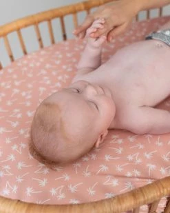 Discount 🎉 Bare and Boho ICONIC EXCLUSIVE - Change Table Cover - Whole Blush Palm 👍