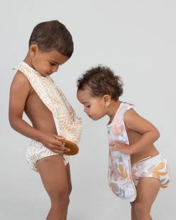 Deals 💯 Bare and Boho ICONIC EXCLUSIVE - Cloth Feeding Bib 2-Pack Desert Sand & Pebble 🔔