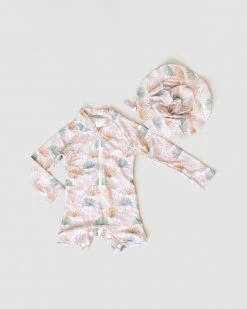 Cheapest 🛒 Bare and Boho Protective Swimwear Onesie & Bucket Hat Set - Babies Pastel Fronds 🎉 -Baby Online store http3A2F2Fstatic.theiconic.com .au2Fp2Fbare and boho 9165 1704331 3