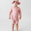 Best Pirce 💯 Bare and Boho Protective Swimwear Onesie & Bucket Hat Set - Babies Sunshine 👍